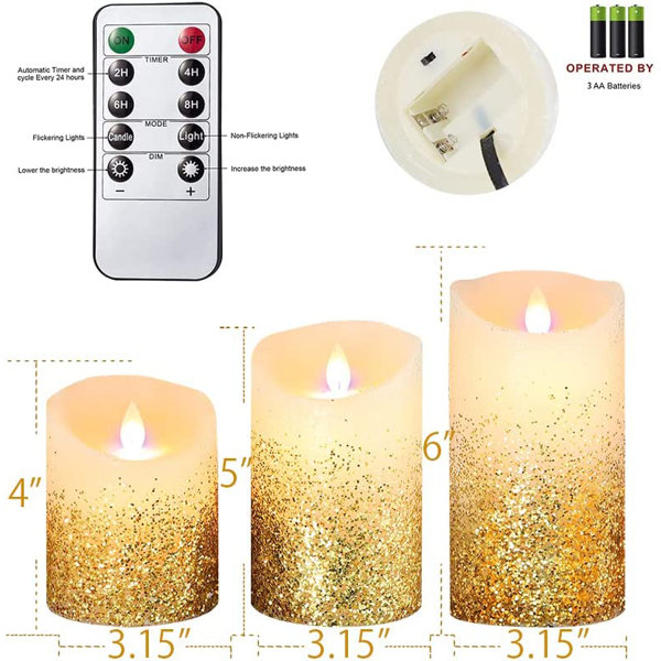 Mercer41 Flickering Flameless Candle Jar Wayfair
